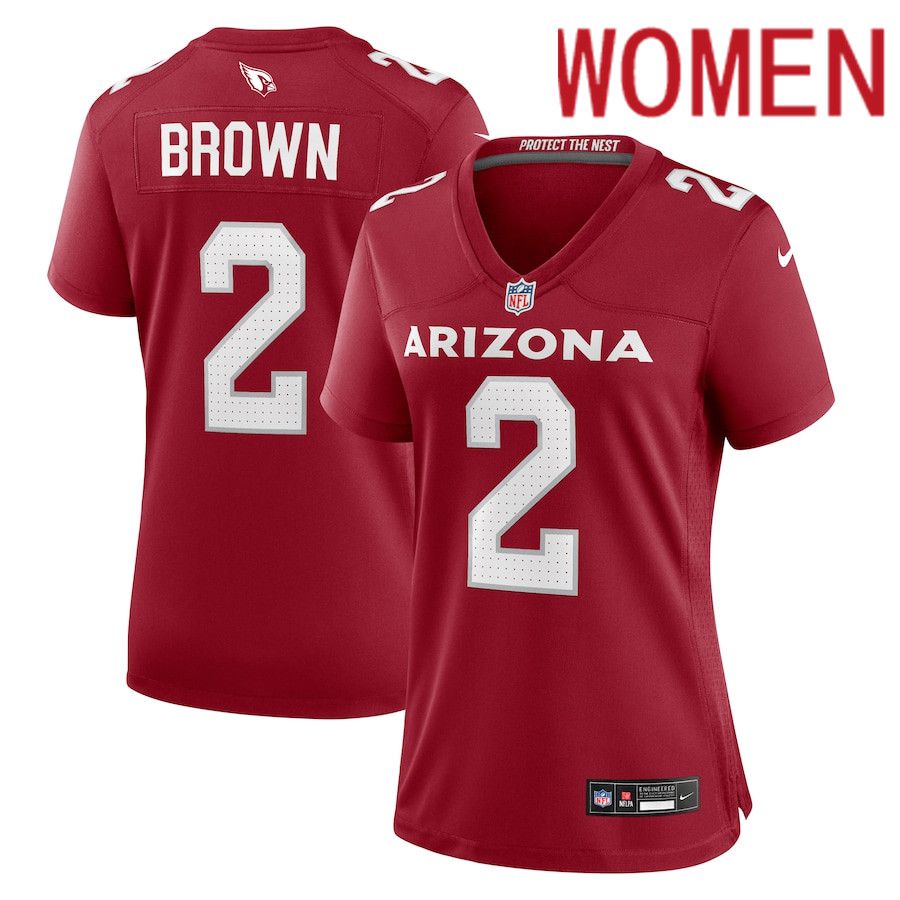 Women Arizona Cardinals 2 Marquise Brown Nike Cardinal Home Game NFL Jersey
